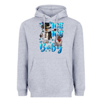 Heather Grey ice ice baby Heavyweight Hoodie - CowGirlArtShop
