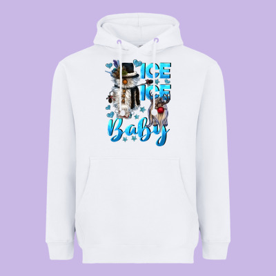 Ice Ice Baby Heavyweight Hoodie Designed By Cowgirlartshop
