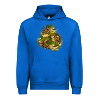 Cobalt camouflage and leopard patch  3 Urban Hoodie - BundleAndBundleShop