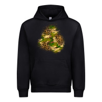 Foreset Green camouflage and leopard patch  3 Urban Hoodie - BundleAndBundleShop
