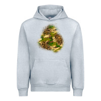 Heather Grey camouflage and leopard patch  3 Urban Hoodie - BundleAndBundleShop
