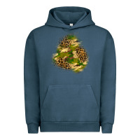 Pigment Midnight Navy camouflage and leopard patch  3 Urban Hoodie - BundleAndBundleShop