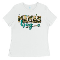 White mama's boy Ladies Tee - AdoDesignShop