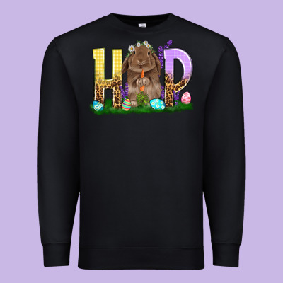 Hop Rabbit Easter Day Premium Sweatshirt Designed By Howdyjamesfarm