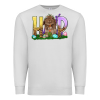 Dove Grey Hop Rabbit Easter Day Premium Sweatshirt - HowdyJamesFarm