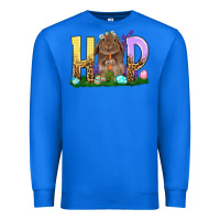 True Royal Hop Rabbit Easter Day Premium Sweatshirt - HowdyJamesFarm