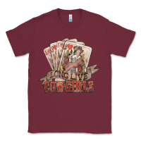 Burgundy long live cowgirls cards Classic Tee - NancyCooperArtShop