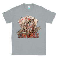 Heather Grey long live cowgirls cards Classic Tee - NancyCooperArtShop