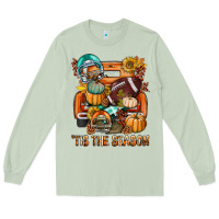 Matcha Tis The Season Fall Football Truck Long Sleeve Tee - BundleAndBundleShop