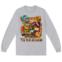 Moon Dust Tis The Season Fall Football Truck Long Sleeve Tee - BundleAndBundleShop