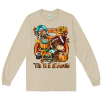 Mushroom Tis The Season Fall Football Truck Long Sleeve Tee - BundleAndBundleShop