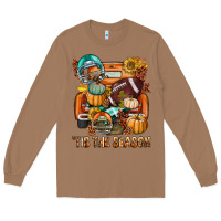 Toasted Coconut Tis The Season Fall Football Truck Long Sleeve Tee - BundleAndBundleShop