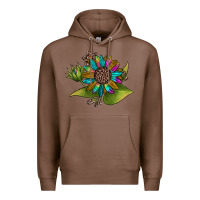 Chestnut western sunflower Premium Hoodie - JahusDesignShop