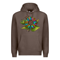 Coffee western sunflower Premium Hoodie - JahusDesignShop