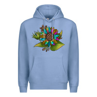 Colony Blue western sunflower Premium Hoodie - JahusDesignShop