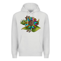 Dove Grey western sunflower Premium Hoodie - JahusDesignShop