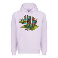 Lilac western sunflower Premium Hoodie - JahusDesignShop