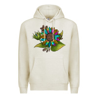 Oatmeal Heather western sunflower Premium Hoodie - JahusDesignShop