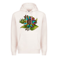 Pale Pink western sunflower Premium Hoodie - JahusDesignShop