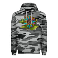 Slate Camo western sunflower Premium Hoodie - JahusDesignShop