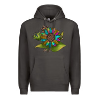 Smoke western sunflower Premium Hoodie - JahusDesignShop