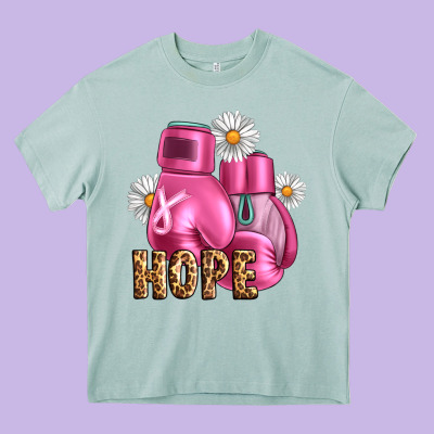Breast Cancer Boxing Gloves Heavy Core Tee Designed By Artiststas