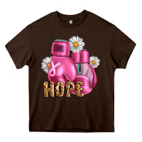 Chocolate Brown Breast Cancer Boxing Gloves Heavy Core Tee - Artiststas