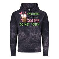 Cloud Black emotional support coffee do not touch Vintage Hoodie - MaliasSmallBusiness
