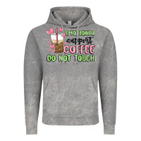 Cloud Rock emotional support coffee do not touch Vintage Hoodie - MaliasSmallBusiness
