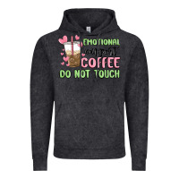 Vintage Black emotional support coffee do not touch Vintage Hoodie - MaliasSmallBusiness
