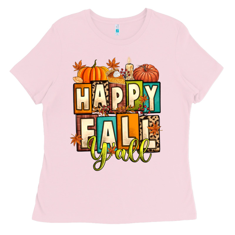 Happy Fall Y'all Ladies Tee by Artiststas | Teevron