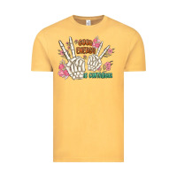 Vintage Mustard good energy is contagious Vintage Tee - MaliasSmallBusiness