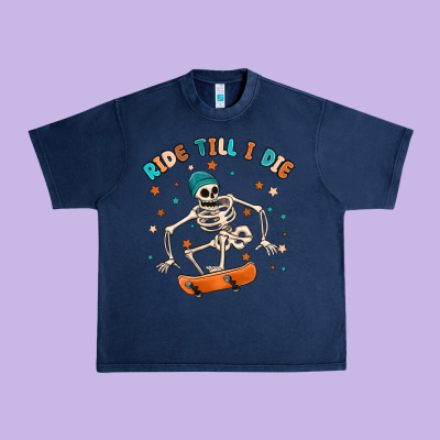 Ride Till I Die Urban Heavy Tee Designed By Maliassmallbusiness