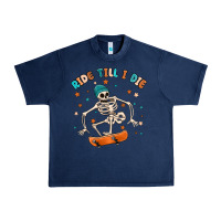 Navy ride till i die Urban Heavy Tee - MaliasSmallBusiness