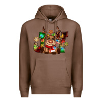 Chestnut reindeer joy christmas Premium Hoodie - CowGirlArtShop