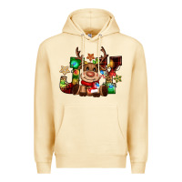 Pina Colada reindeer joy christmas Premium Hoodie - CowGirlArtShop