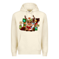 Sandshell reindeer joy christmas Premium Hoodie - CowGirlArtShop