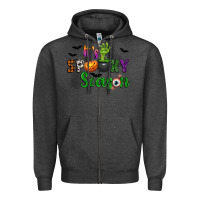 Charcoal Heather It's Spooky Season Zipper Hoodie - texasbilliewilder