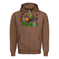 Chestnut It's Spooky Season Zipper Hoodie - texasbilliewilder