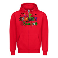 Red It's Spooky Season Zipper Hoodie - texasbilliewilder