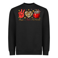 Black Peace Love Hot Chocolate Heavyweight Sweatshirt - BundleAndBundleShop