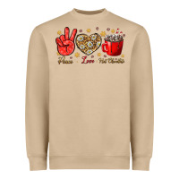 Peace Love Hot Chocolate Heavyweight Sweatshirt | Teevron
