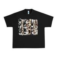 Black cowhide brushstroke Urban Heavy Tee - AdoDesignShop