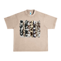 French Oak cowhide brushstroke Urban Heavy Tee - AdoDesignShop