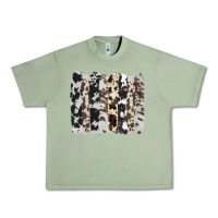 Oil Green cowhide brushstroke Urban Heavy Tee - AdoDesignShop