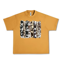 Peanut Butter cowhide brushstroke Urban Heavy Tee - AdoDesignShop