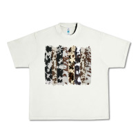 Pistachio cowhide brushstroke Urban Heavy Tee - AdoDesignShop