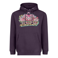 Plum warriors wear pink breast cancer Heavyweight Hoodie - CowGirlArtShop