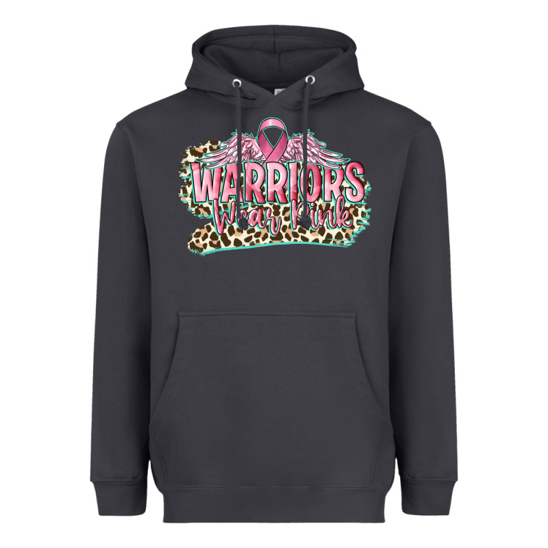 Warriors Wear Pink Breast Cancer Heavyweight Hoodie by CowGirlArtShop | Teevron