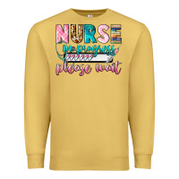 Antique Gold nurse in progress Premium Sweatshirt - CowGirlArtShop